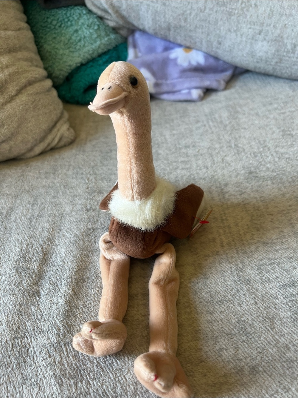 Ty Beanie Baby Stretch the Ostrich 1997 Vintage Plush